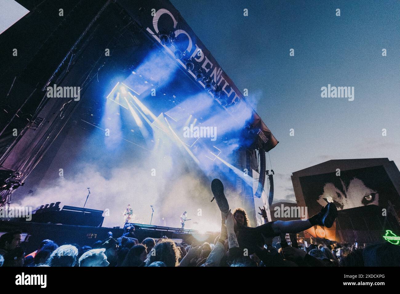 Copenhagen, Denmark. 19th, June 2024. Concert goers seen at a live