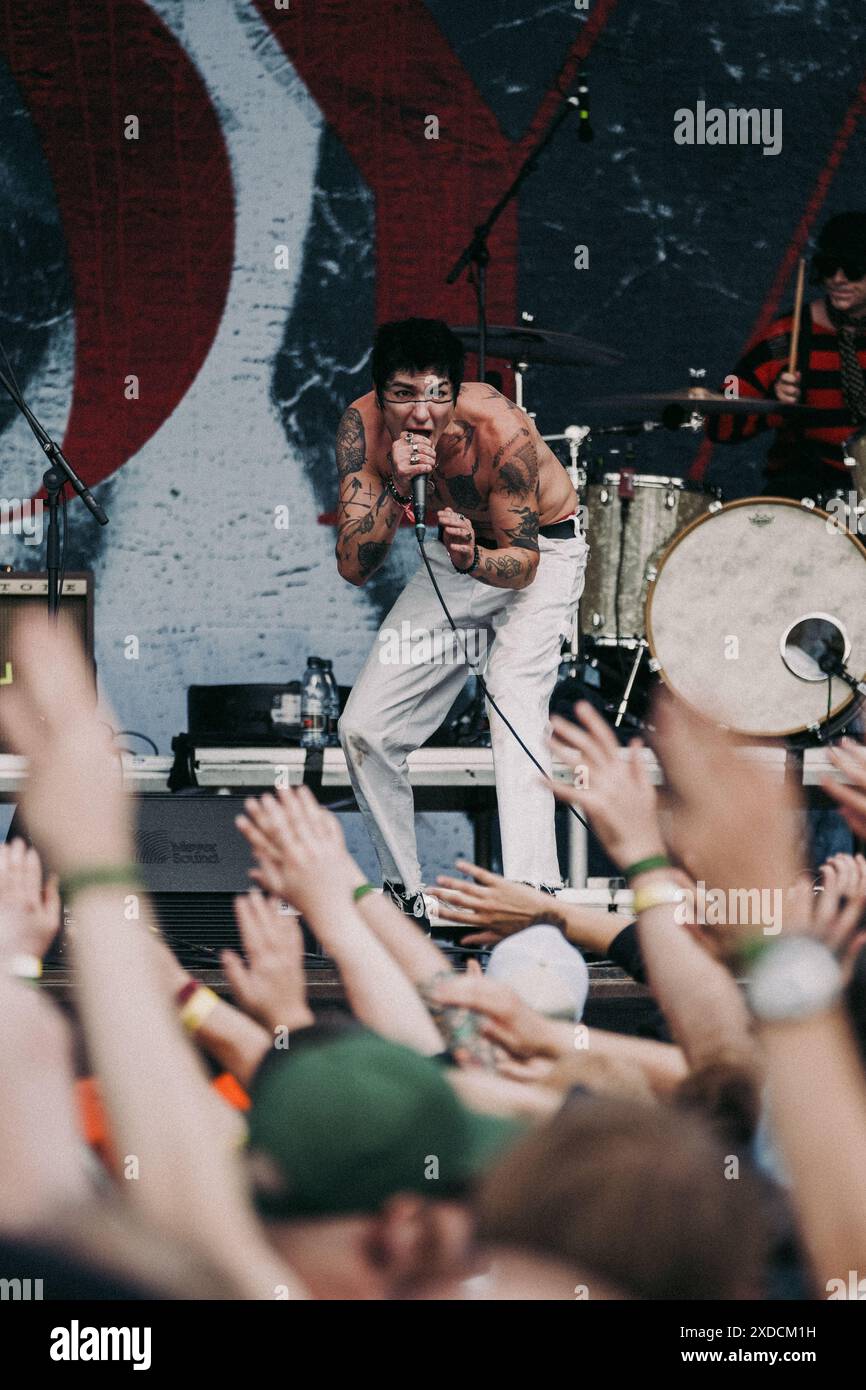 Copenhagen, Denmark. 19th, June 2024. The American rock band Palaye ...