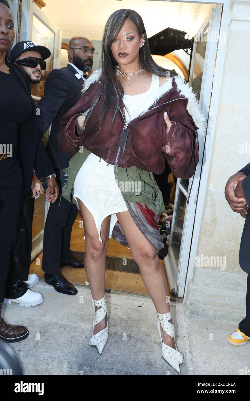 Rihanna attending the AAP Rocky