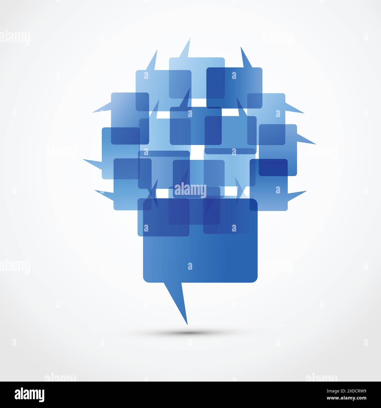 blue chat box vector design illustration Stock Vector