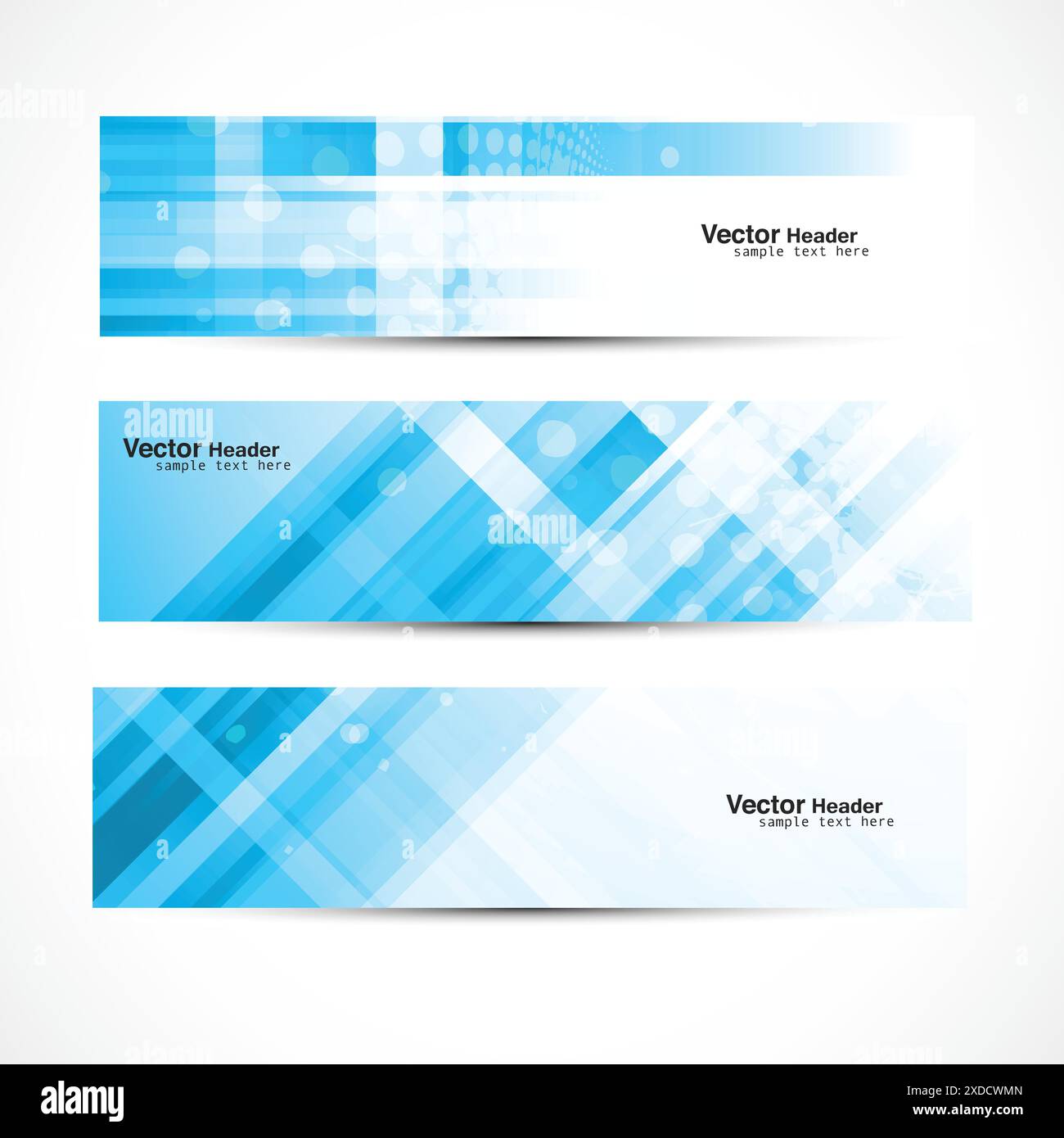 abstract blue banners vector design illustration Stock Vector