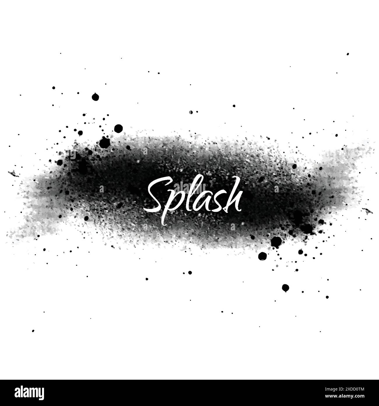 black color splash vector design illustration Stock Vector Image & Art ...