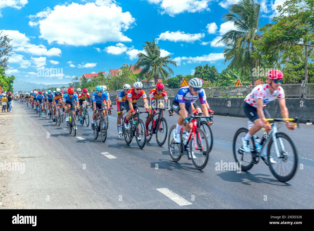 Phu Yen, Vietnam - April 19th, 2024: Amazing cycle race, sport activity ...