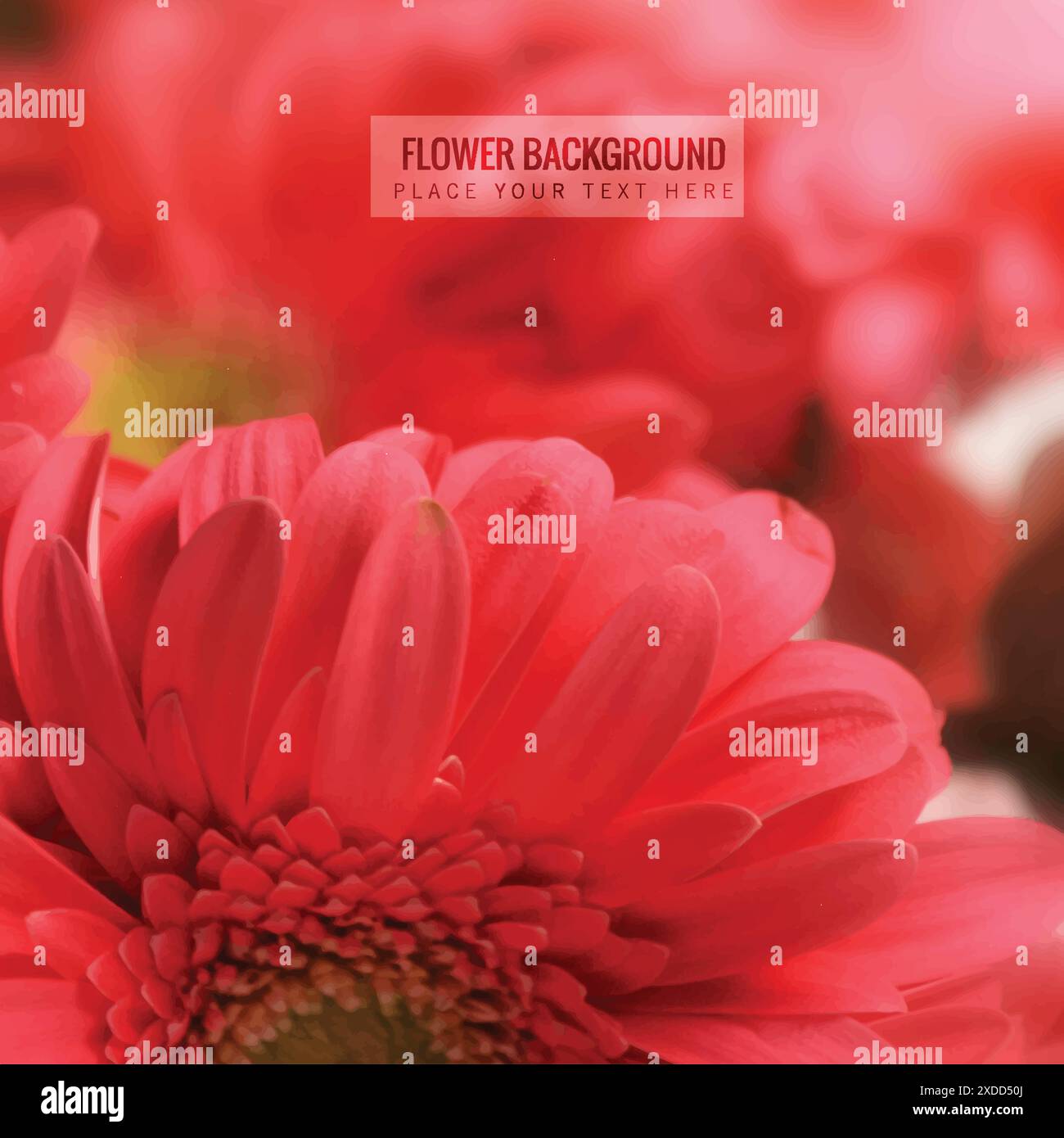 realistic flower background vector design illustration Stock Vector