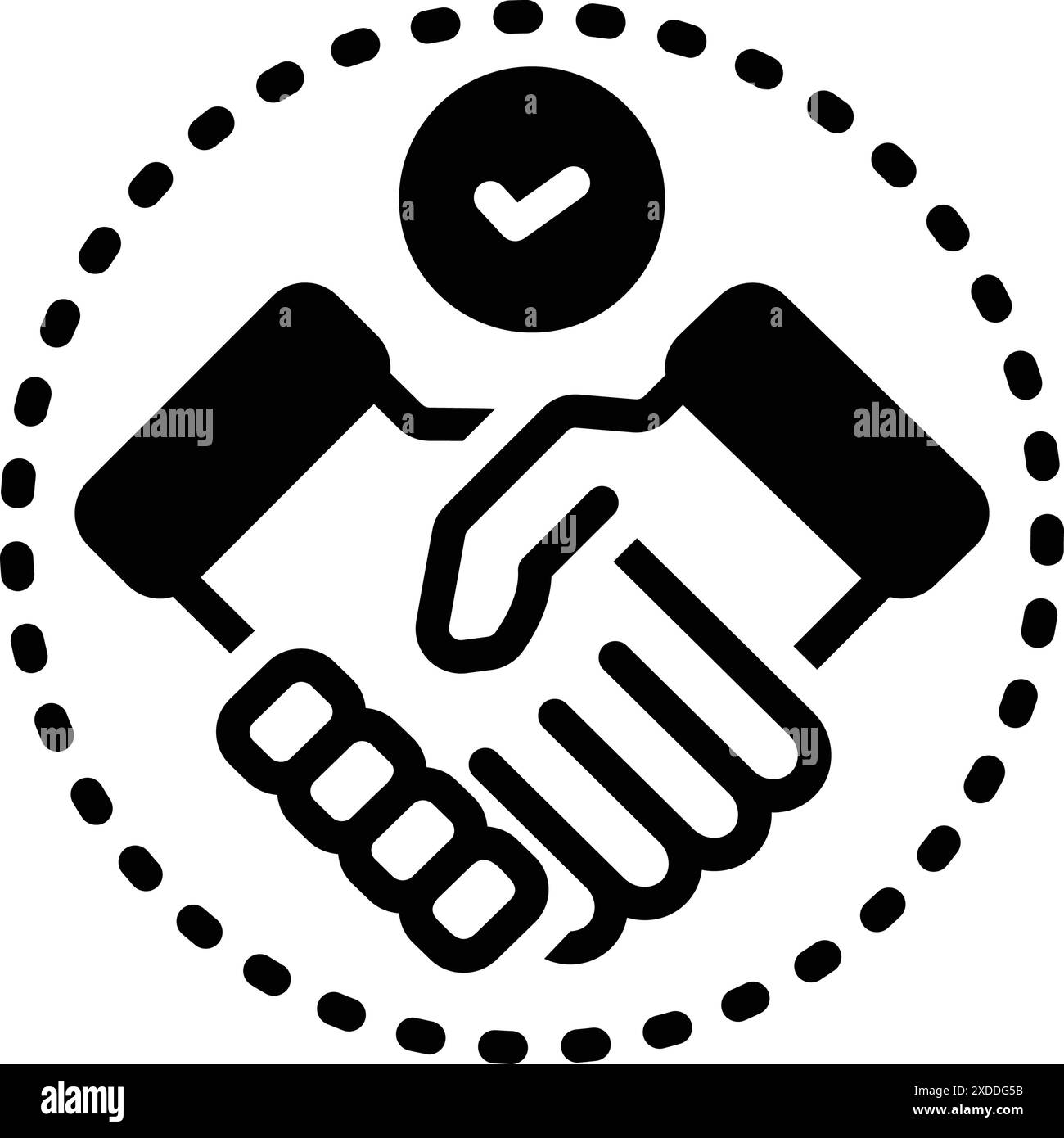 Icon for settlement,agreement Stock Vector