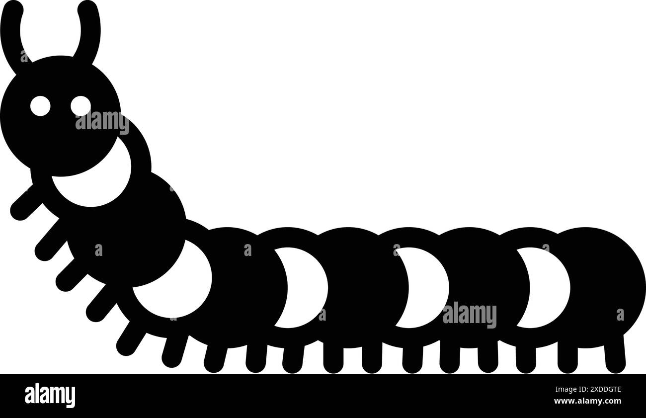 Icon for caterpillar,worm Stock Vector Image & Art - Alamy