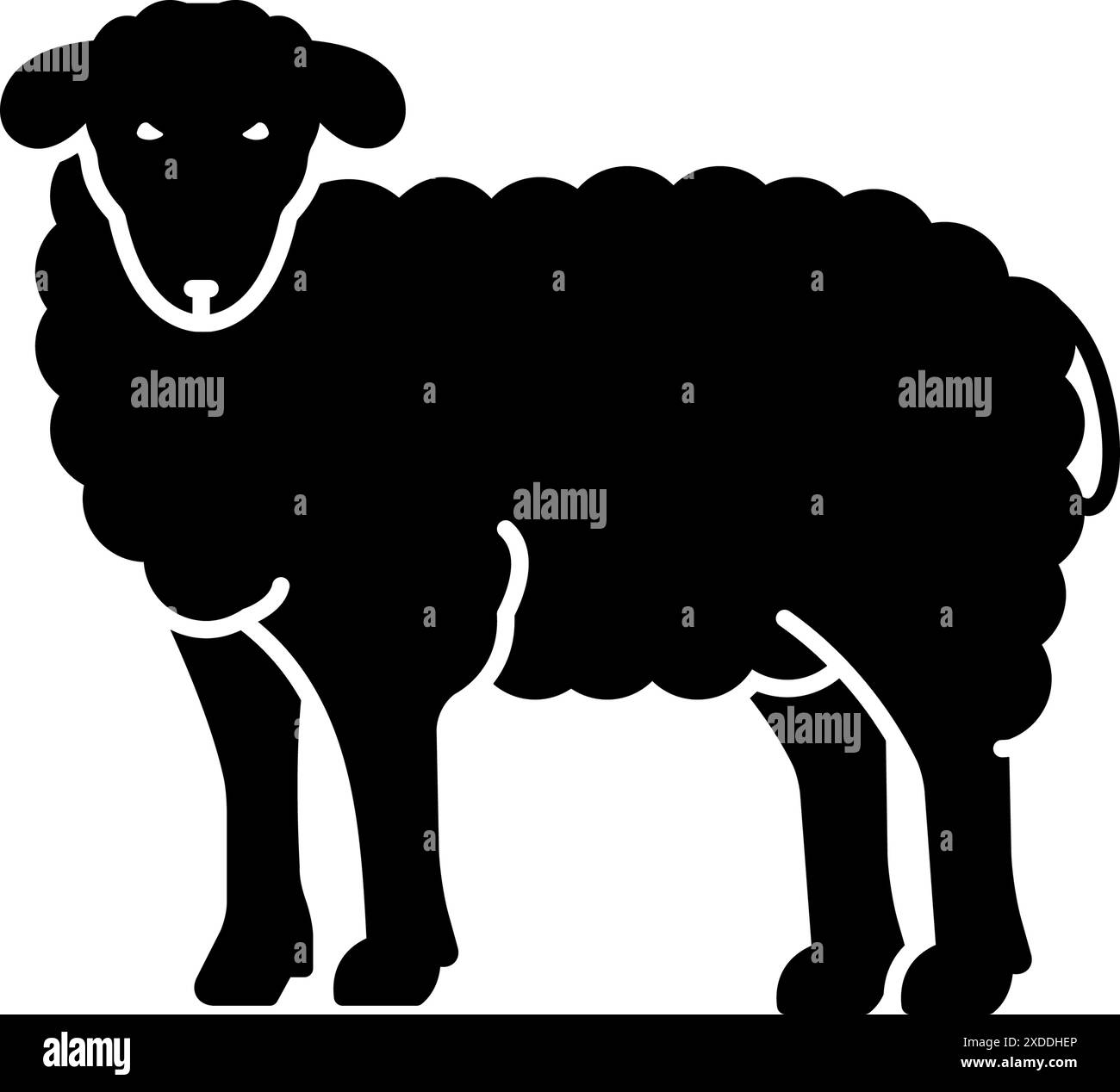 Horned ewe Stock Vector Images - Alamy