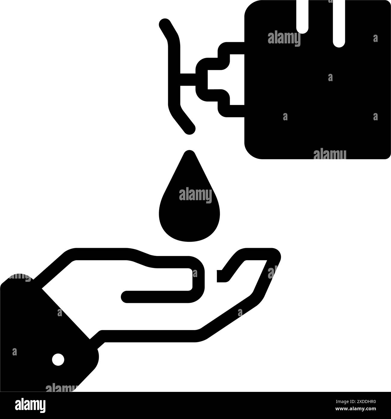 Handwash dispenser Black and White Stock Photos & Images - Alamy