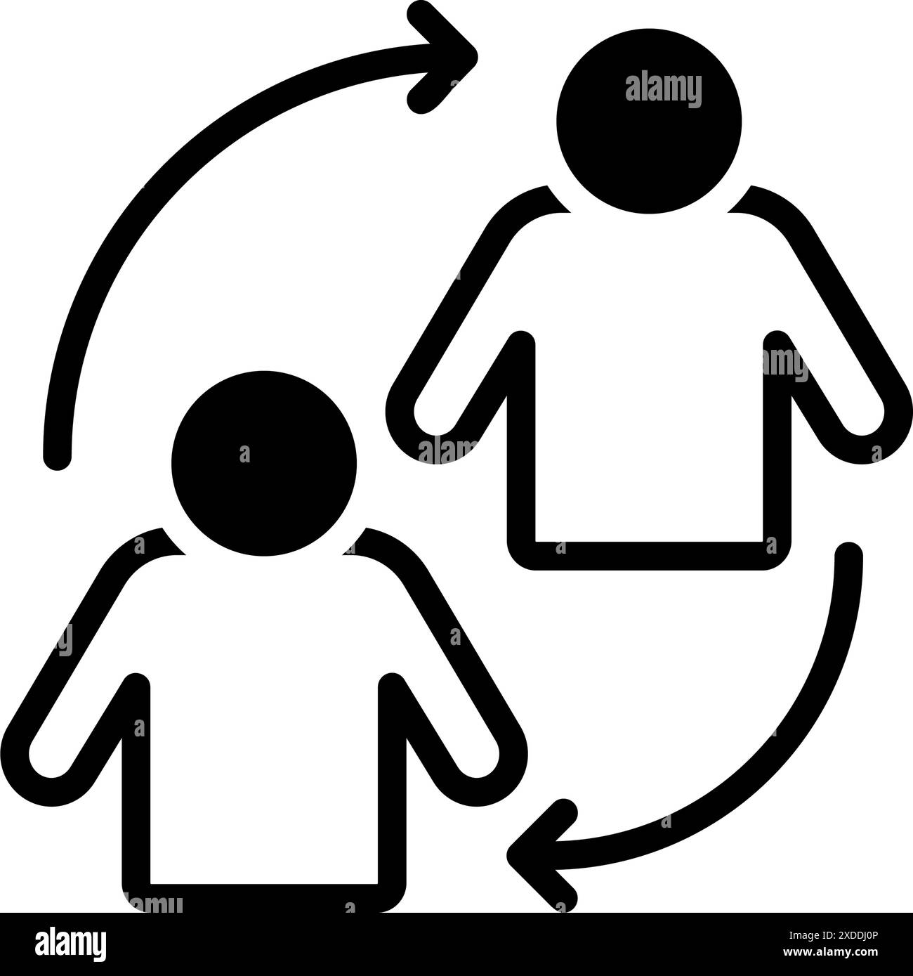 Following icon logo sign Black and White Stock Photos & Images - Alamy