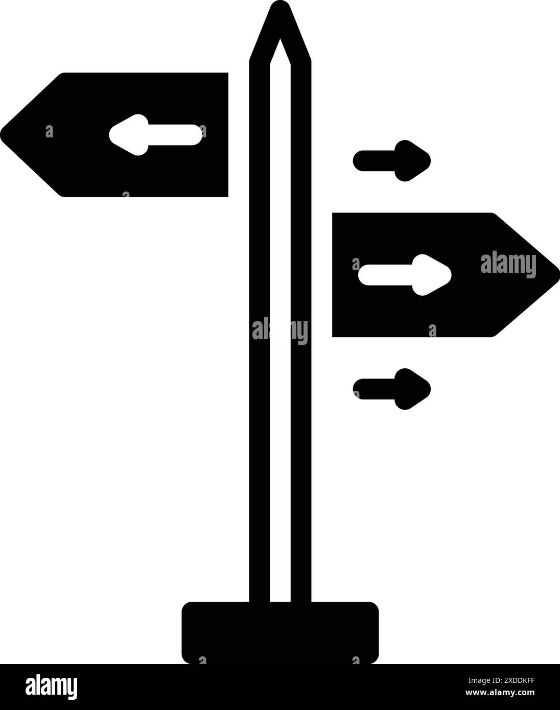 Route indication Black and White Stock Photos & Images - Alamy