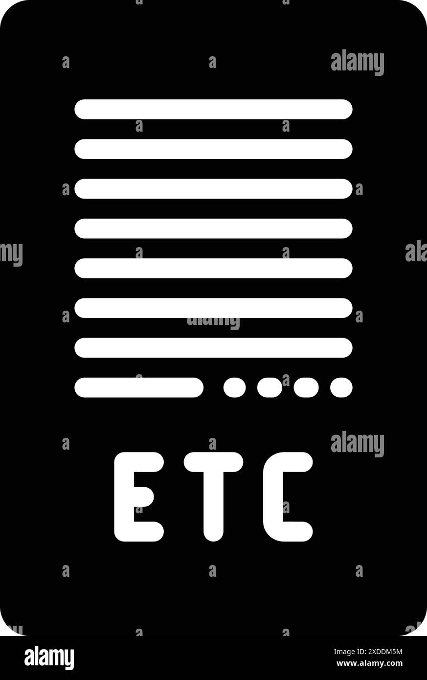 Icon for etc,outset Stock Vector Image & Art - Alamy