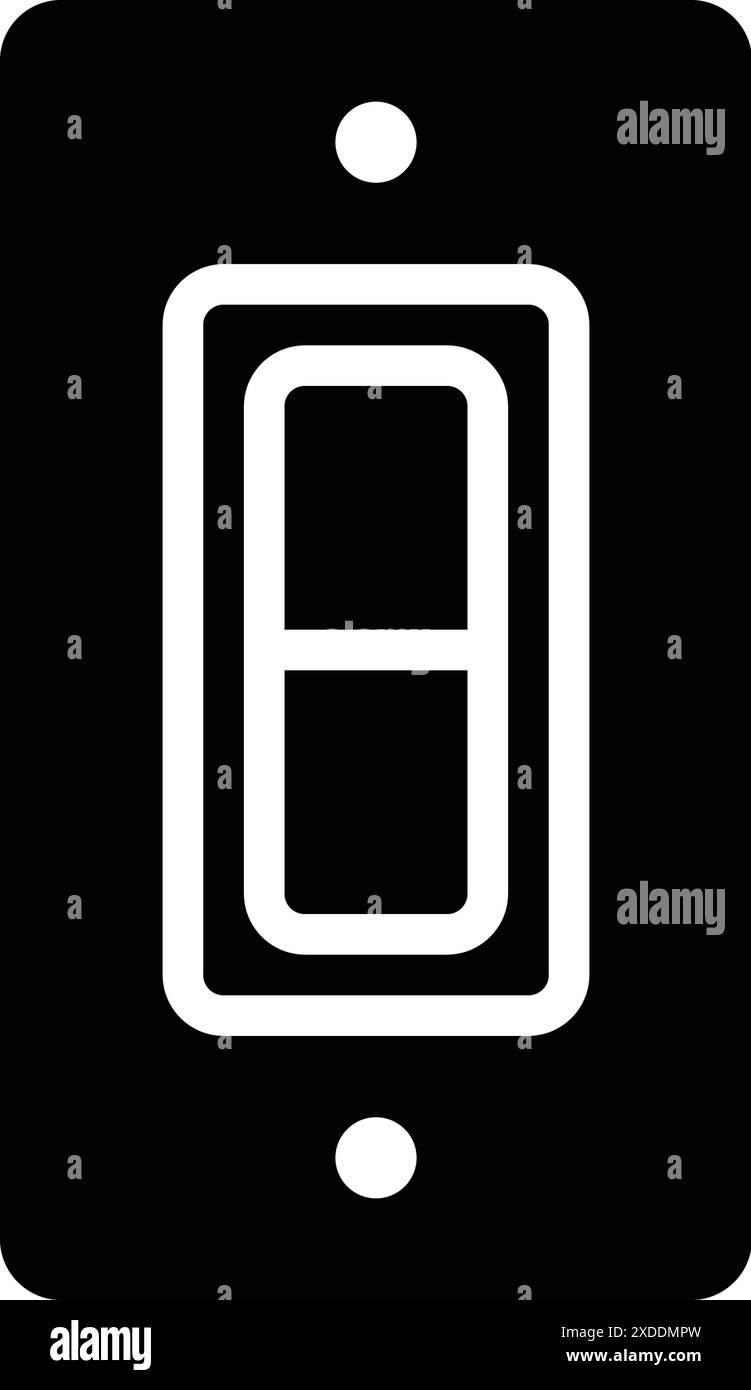 Circuit breaker on off Stock Vector Images - Alamy
