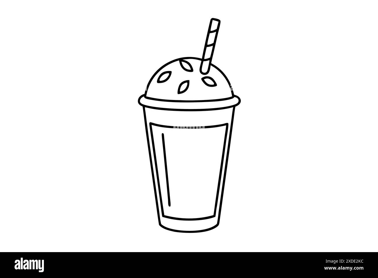 smoothie Vector Illustration and Line art eps Stock Vector