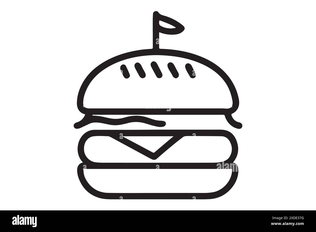 Burger vector illustration silhouette with eps Stock Vector Image & Art ...
