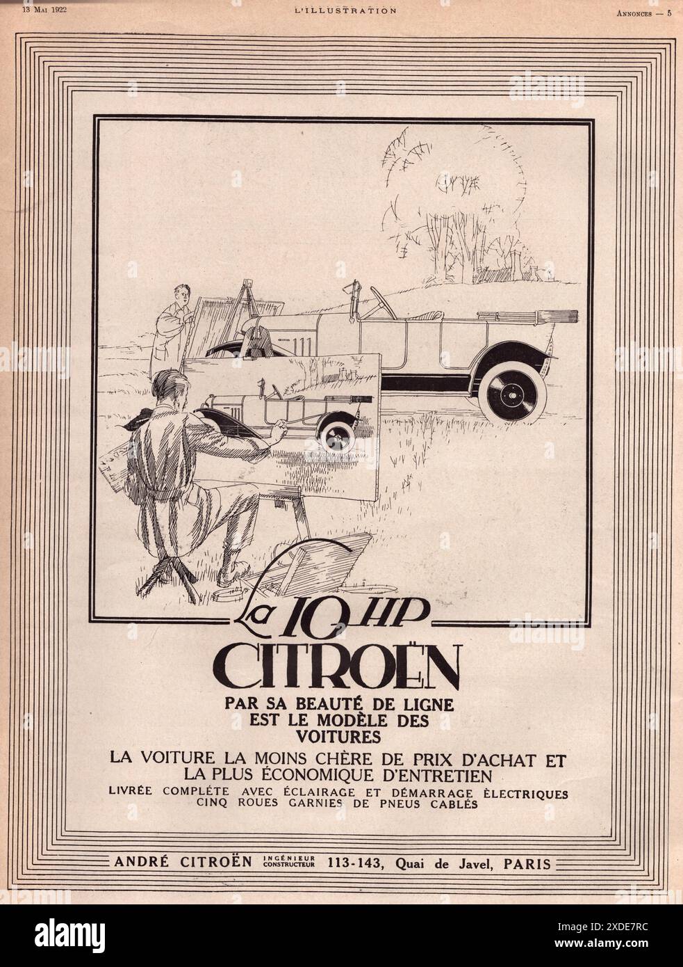 Vintage citroen poster hi-res stock photography and images - Alamy