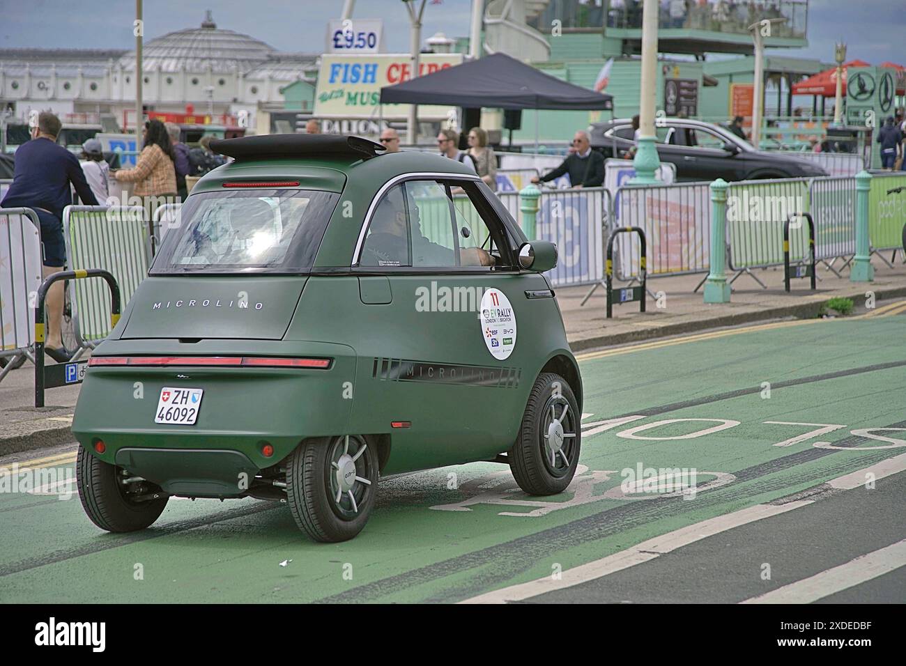 Edf electric car rally brighton 2024 hires stock photography and