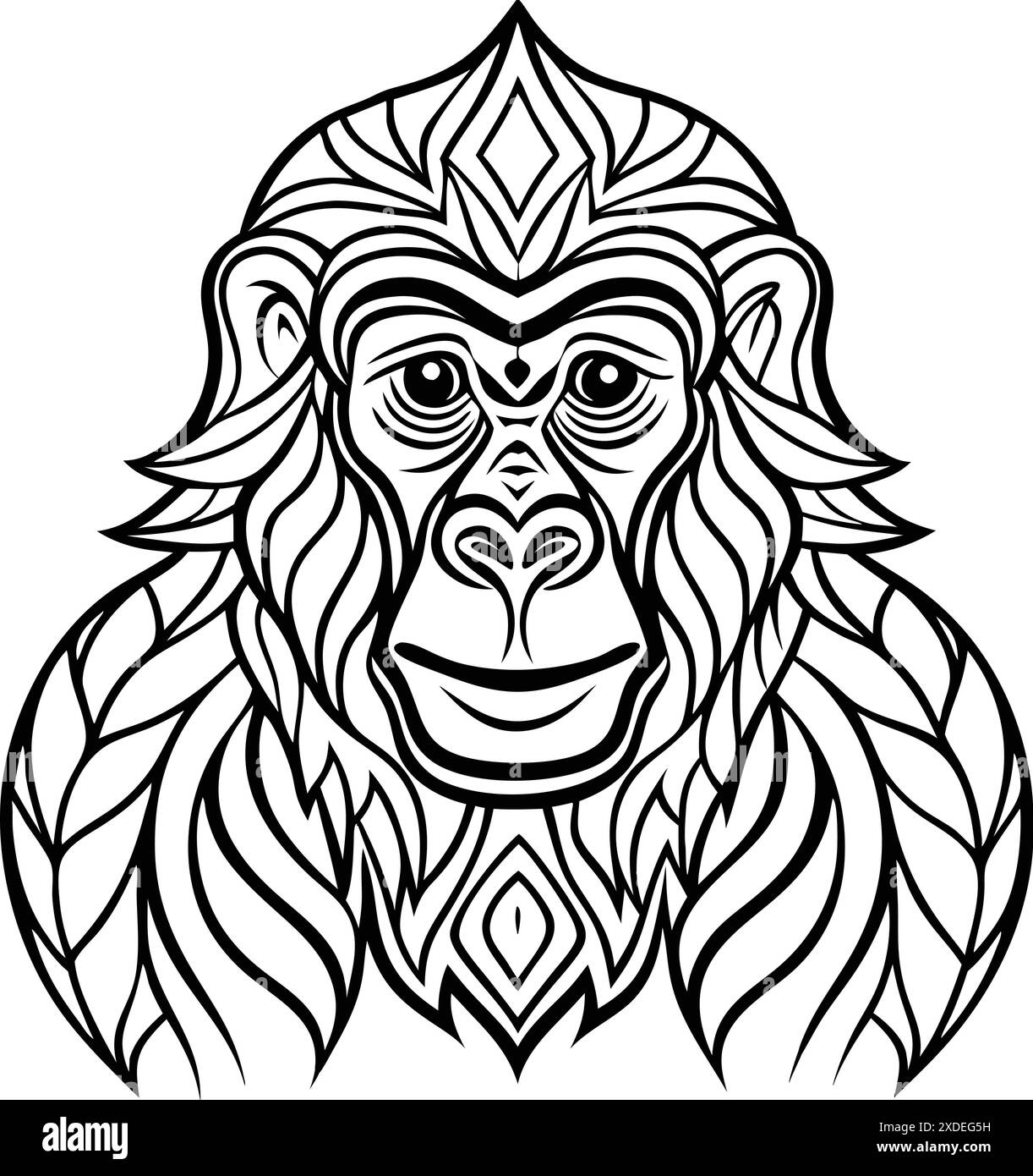 animal mandala coloring pages for stress relief Stock Vector Image