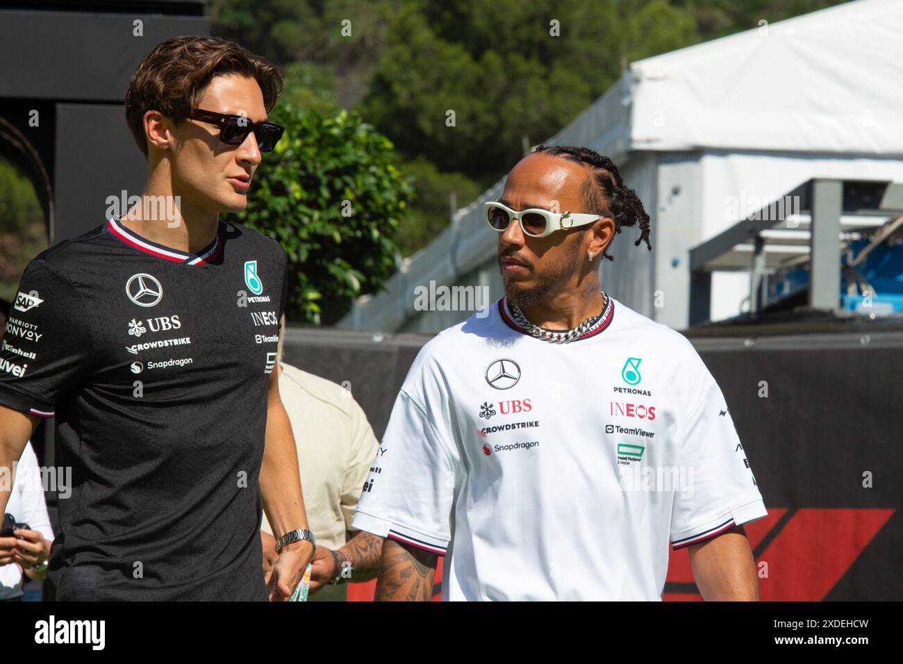 Mercedes amg f1 team mate george russell hi-res stock photography and ...