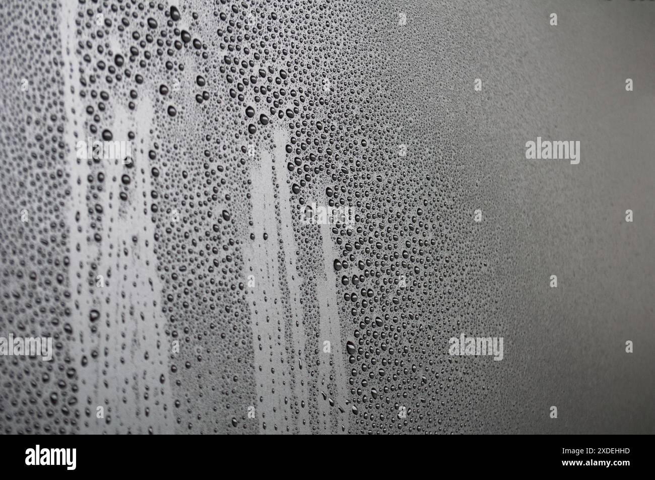 Bottom side view of water droplets suitable for wallpaper background ...