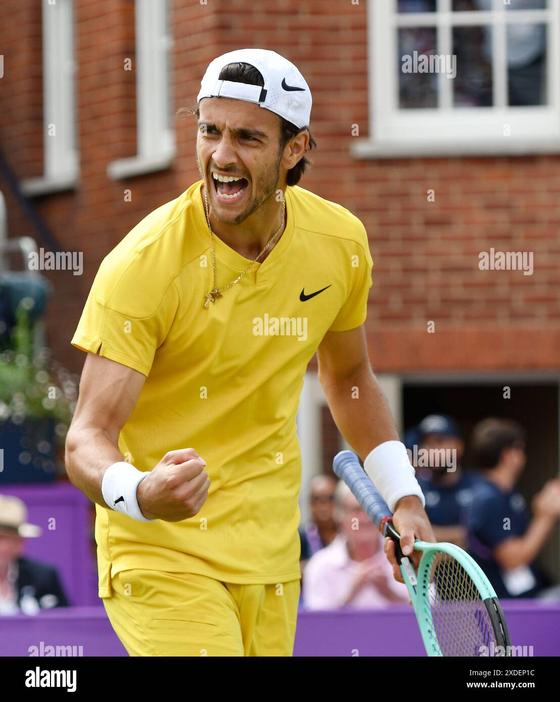 22.06.2024 Cinch Tennis Championships Queens Club London. Semifinal Jordan Thompson AUS playing