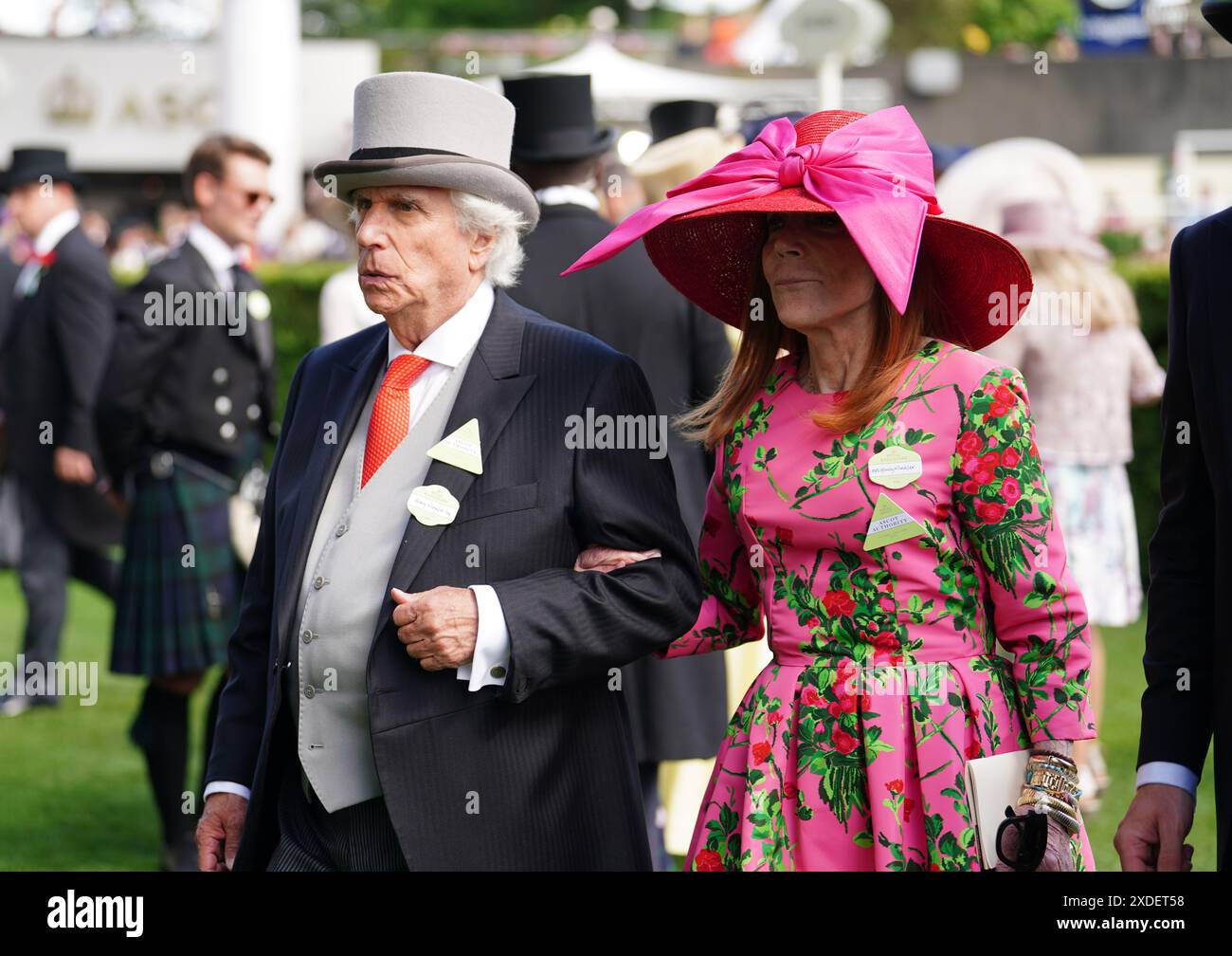Henry Winkler and his wife Stacey Weitzman during day five of Royal