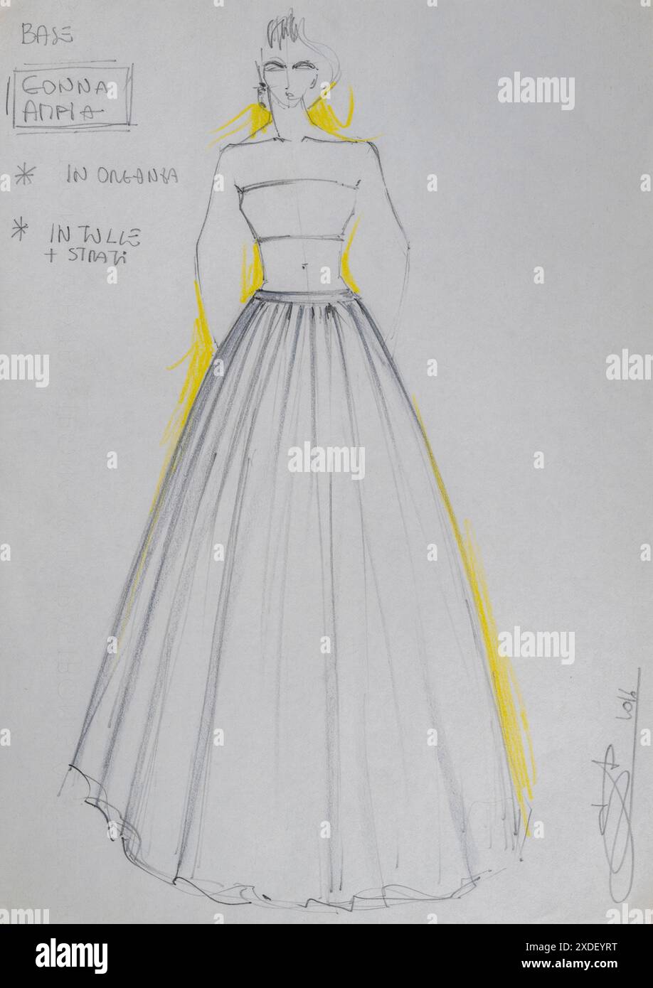 Pencil sketch dresses hi res stock photography and images Alamy