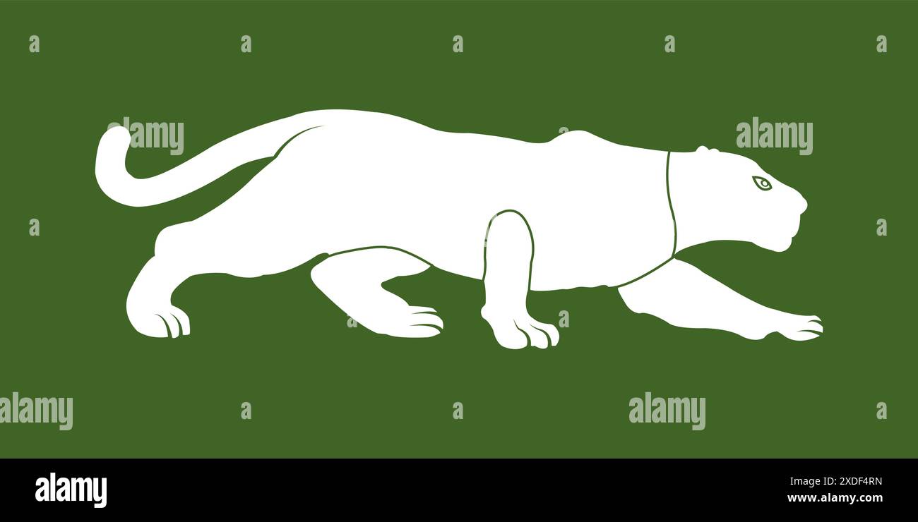 シムシメール　希少　White panther No.2 White panther Stock Vector Images - Alamy