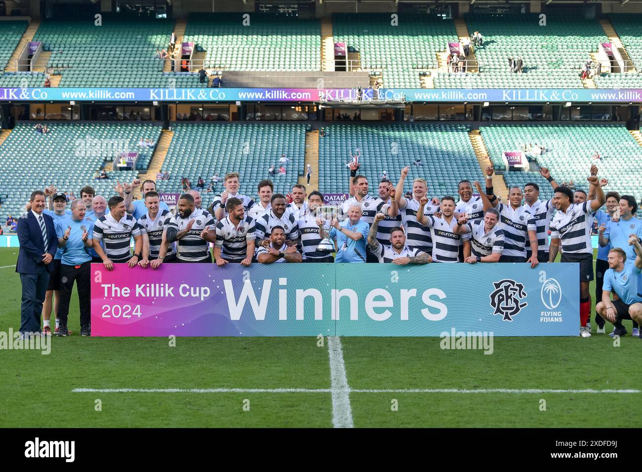 Barbarians Lift The Cup Having Won The Match 45 32 In The Killick Cup 