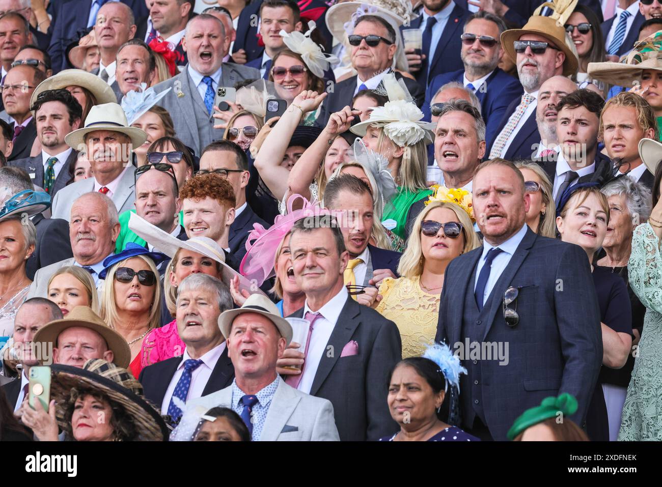 Spectators At The Races Racegoers ladies day royal ascot hi-res stock photography and images ...