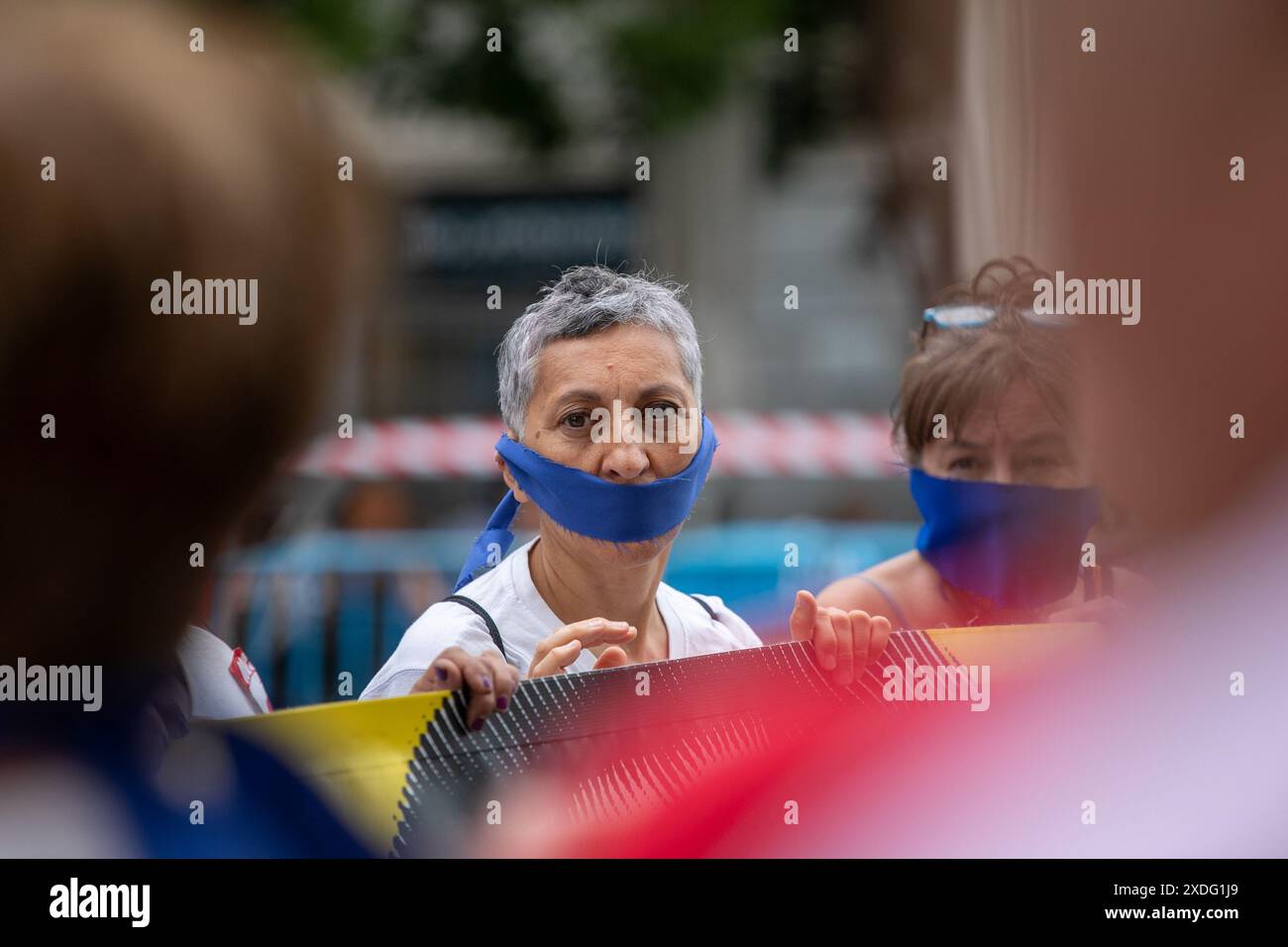 Symbolbild für Sicherheit und Protest