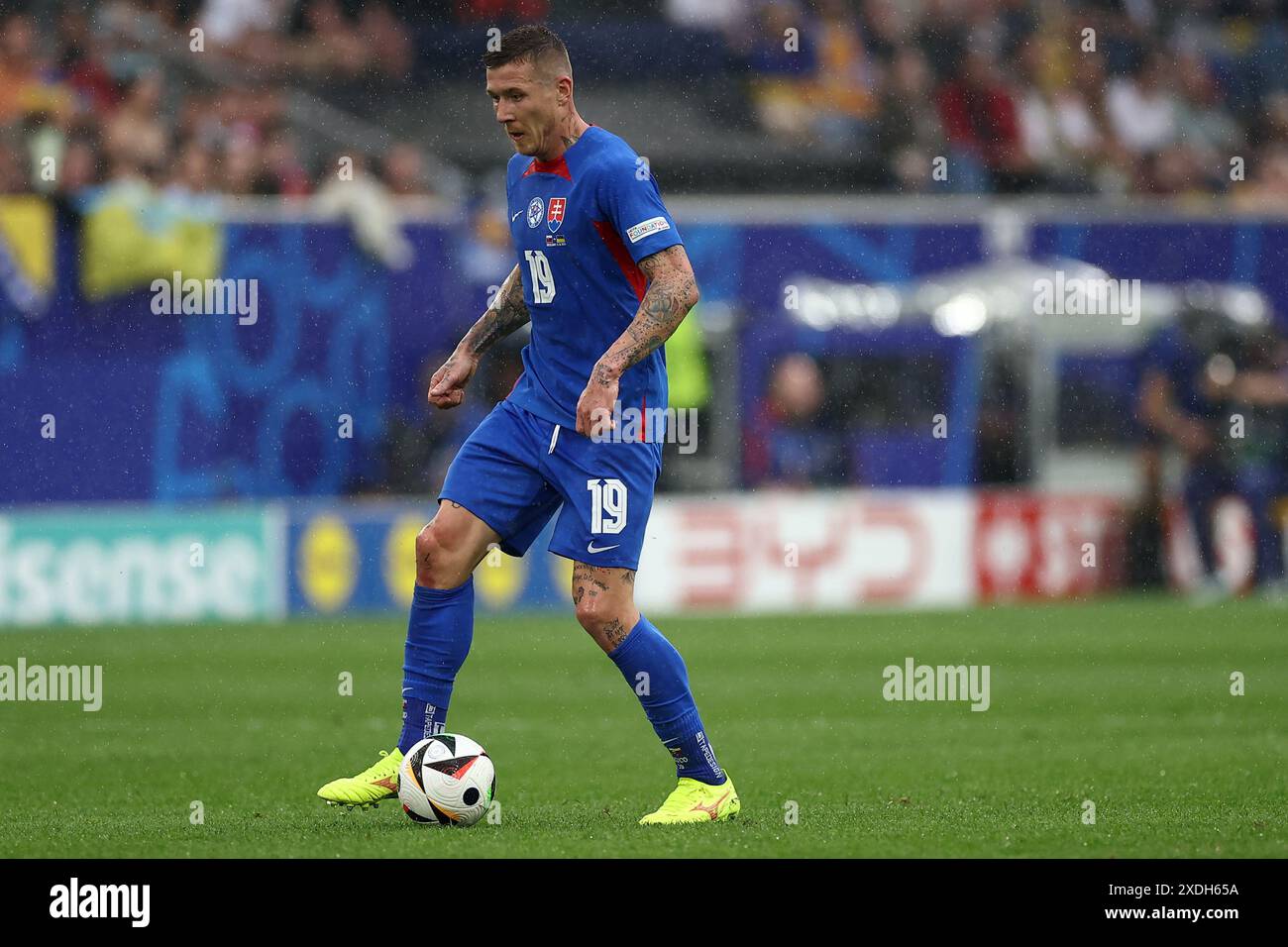 Juraj Kucka of Slovakia in action during the Uefa Euro 2024 Group E ...
