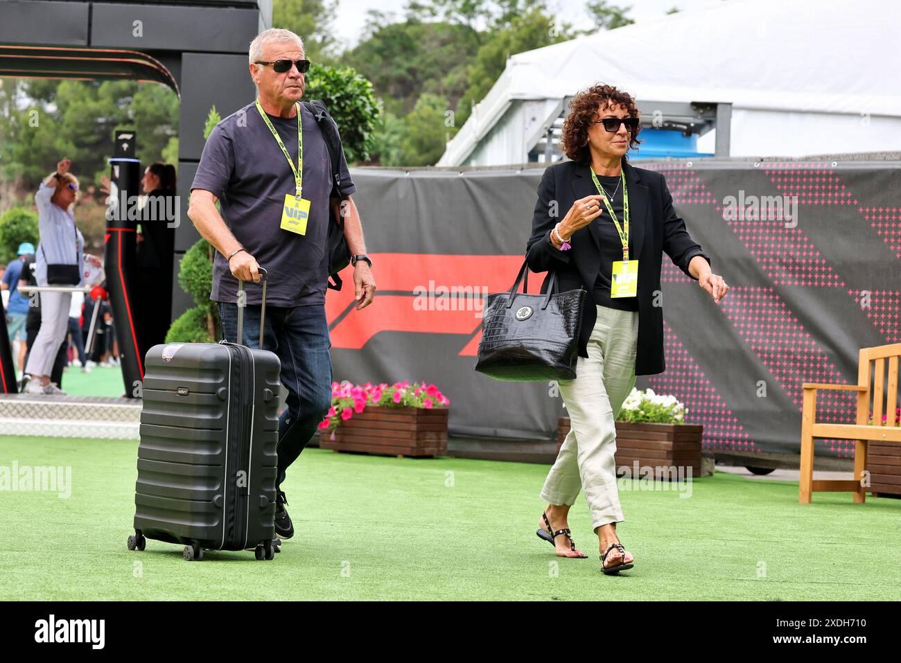 (L to R): Joe Ricciardo (AUS) and Grace Ricciardo (AUS), father and