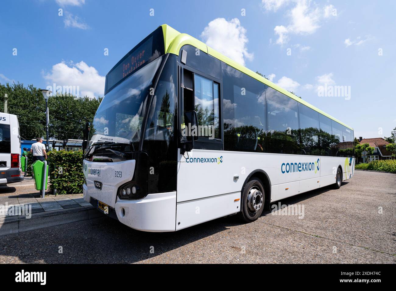 Connexxion VDL Citea LLE-120 bus in Schagen, Netherlands Stock Photo