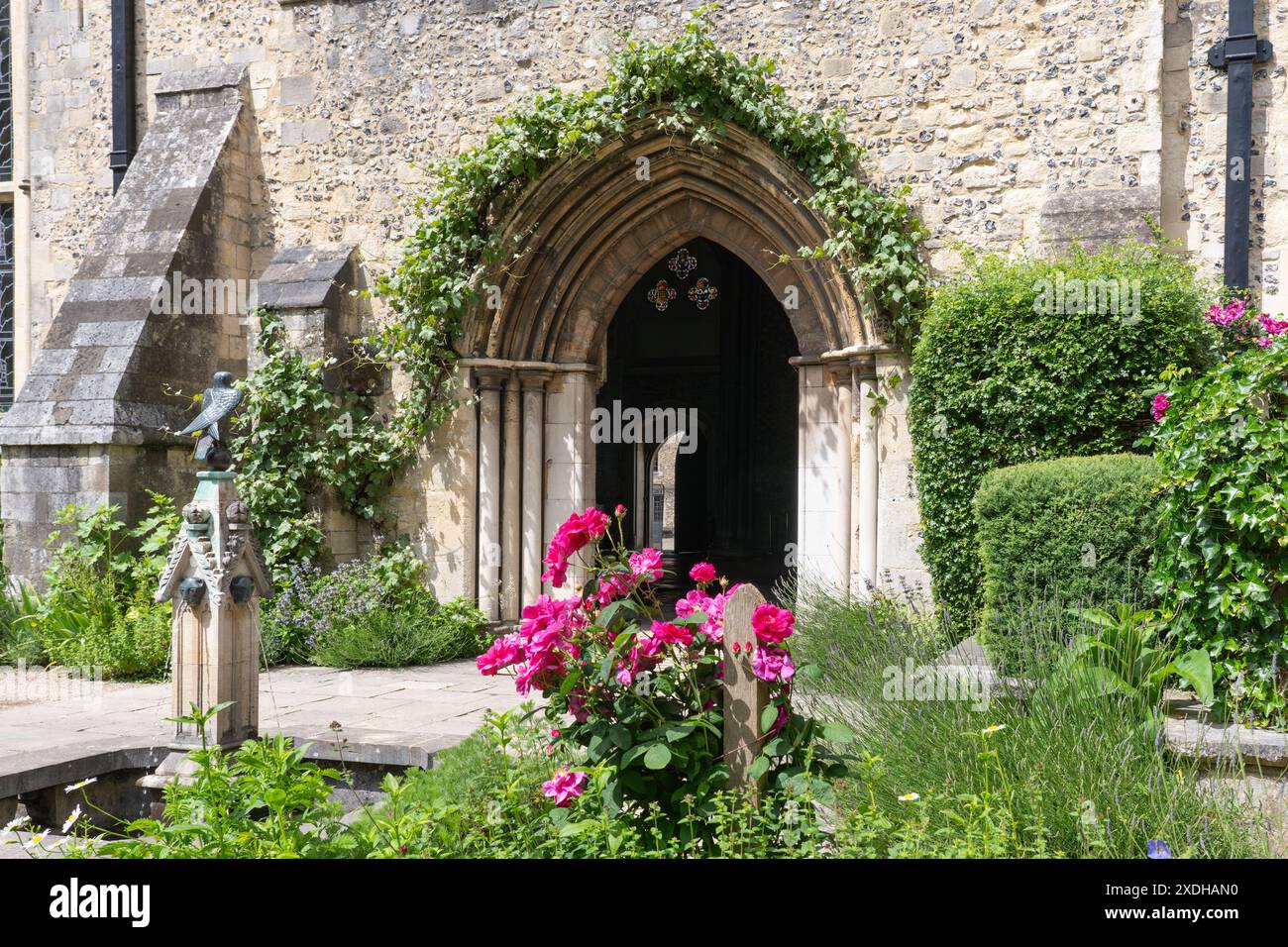 Queen Eleanor&amp;#39;s garden was opened by the Queen Mother in 1986 and is a ...