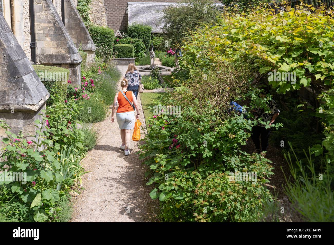 Queen Eleanor&amp;#39;s garden was opened by the Queen Mother in 1986 and is a ...