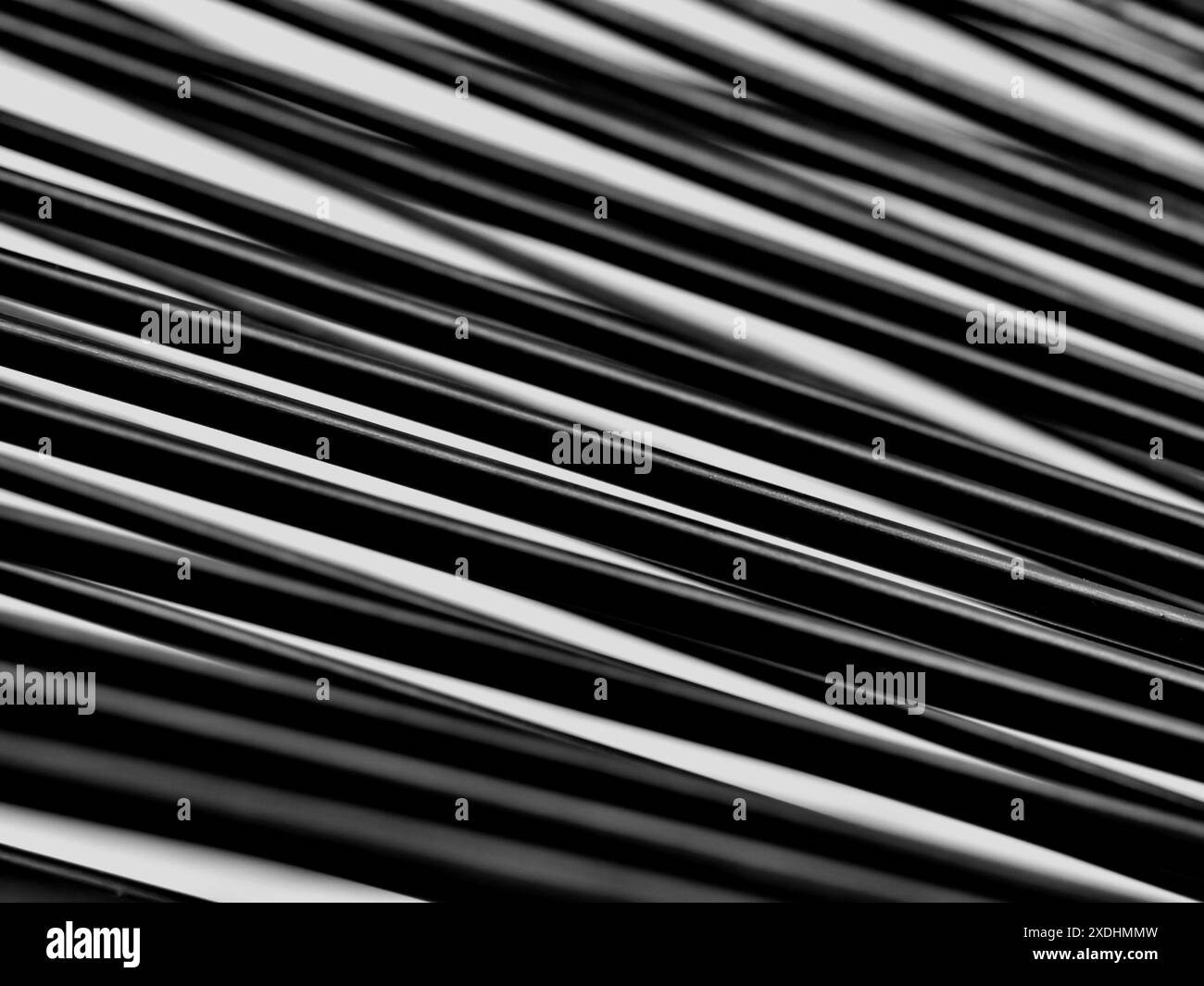 Closeup of black wires shapes and patterns materials Stock Photo