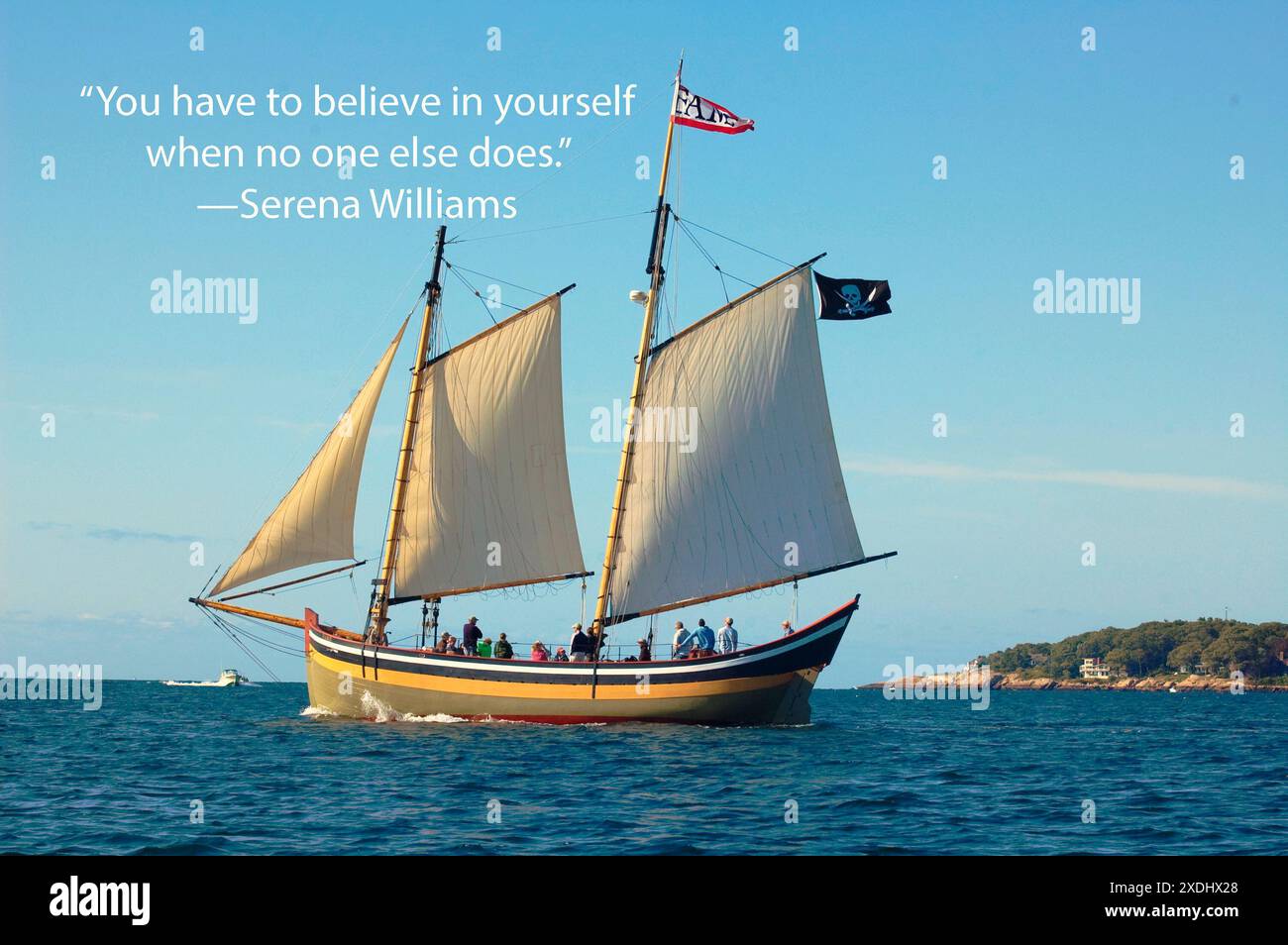 Ocean scenes always help with calmness. Stock Photo