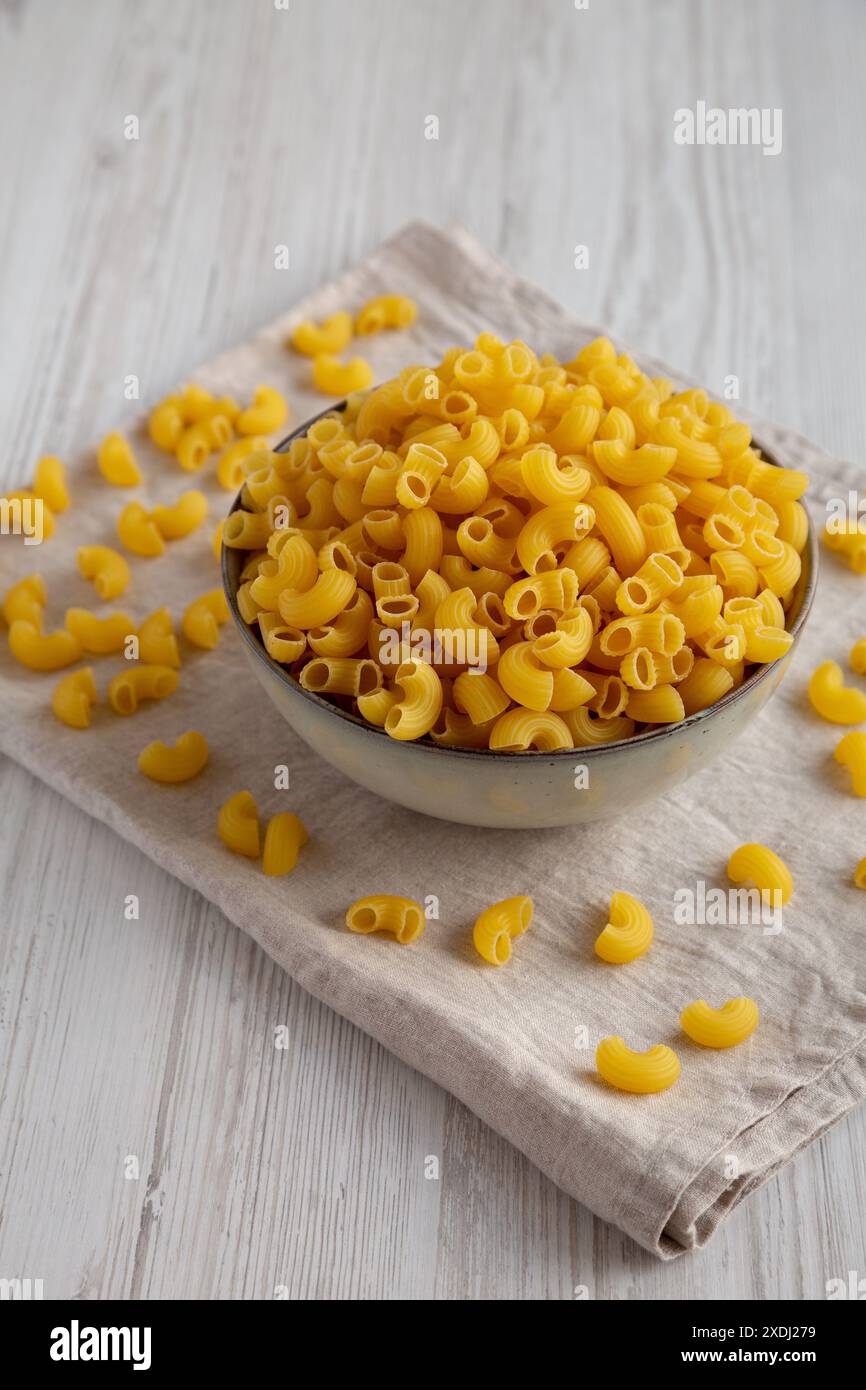 Raw Organic Dry Chifferi Rigati Pasta Ready to Cook Stock Photo - Alamy
