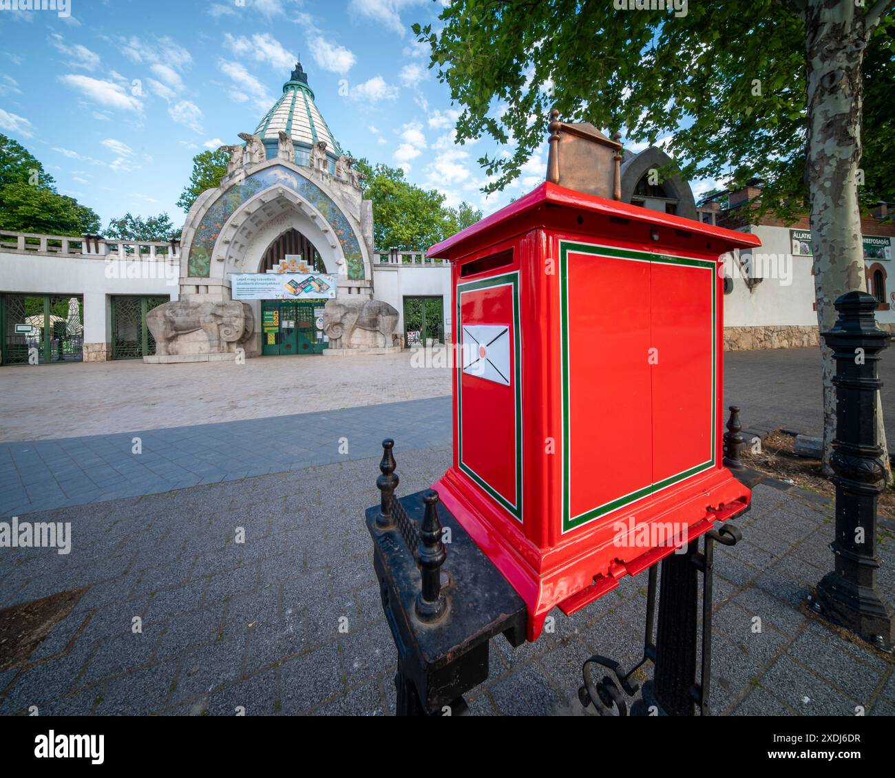 06.10.24. Budapest, Hungary. Entrance of the Budapest Zoo in Hungary. Famous tourist attraction in capital og Hungary. Stock Photo