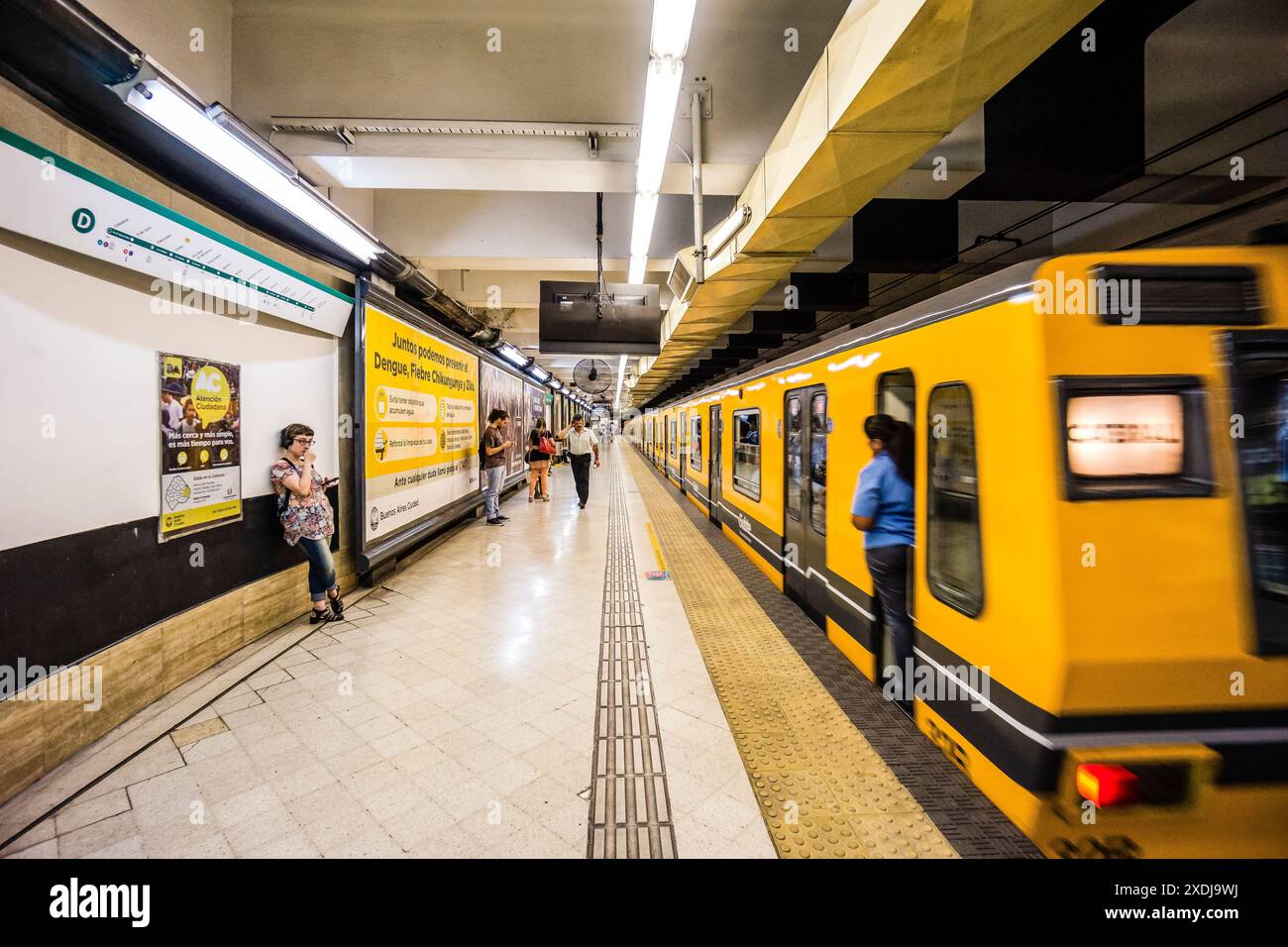 metropolitan railway of Buenos Aires, Subte, republica Argentina, South ...