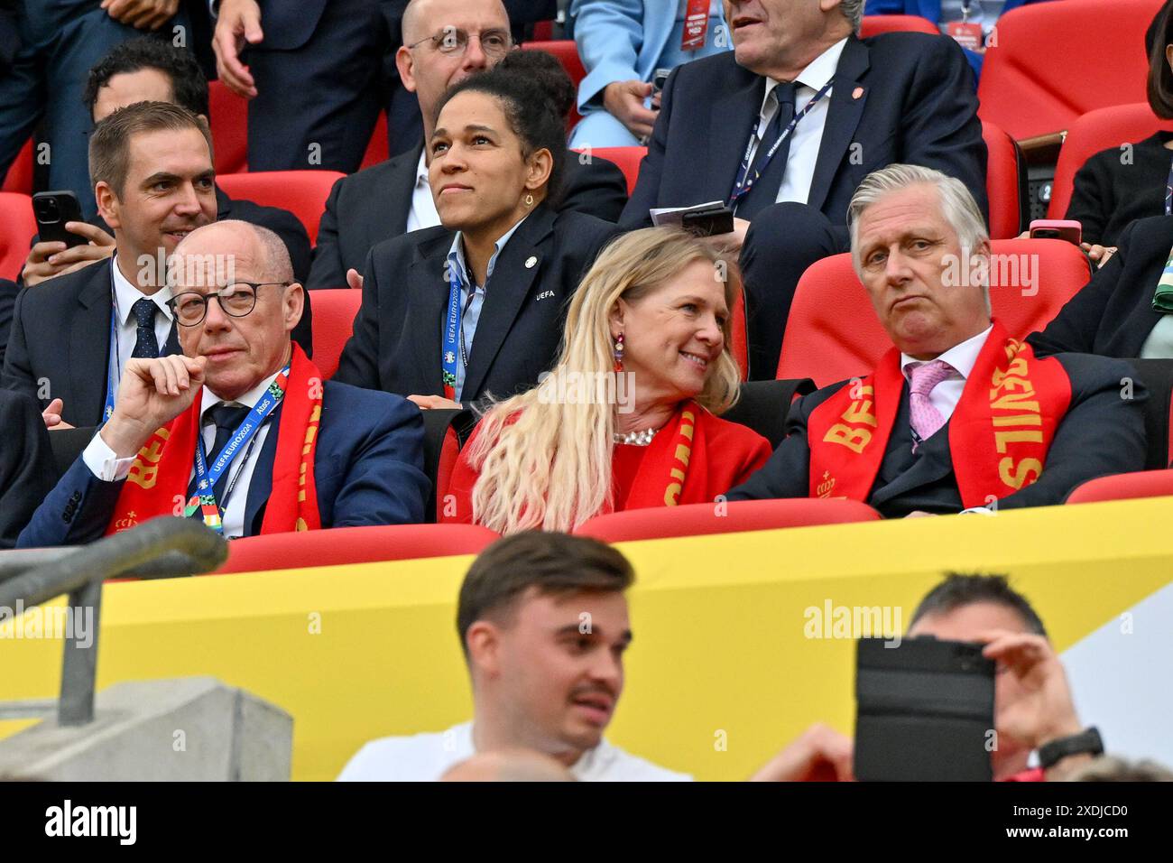 CEO Piet Vandendriessche of RBFA, Chairwoman Pascale Van Damme of the ...