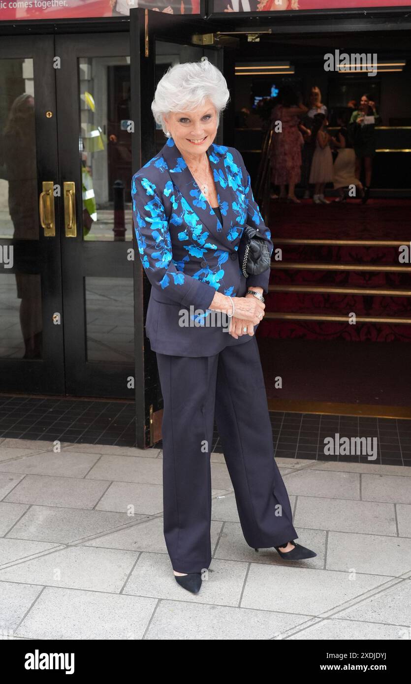 Angela Rippon arrives for Behind The Magic at the Peacock Theatre ...