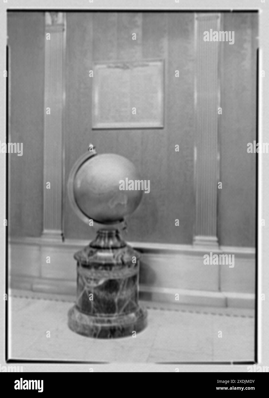 New York Athletic Club, 59th St. and 7th Ave., New York City. Memorial tablet, detail. Gottscho-Schleisner Collection Stock Photo