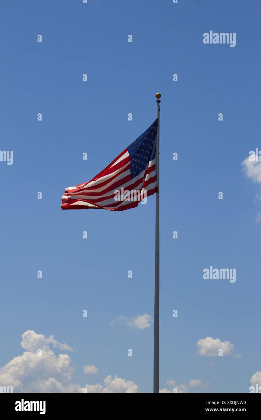 The American Flag of the United States of America (4Th of July). The symbol of freedom. One Nation under God!!! Stock Photo