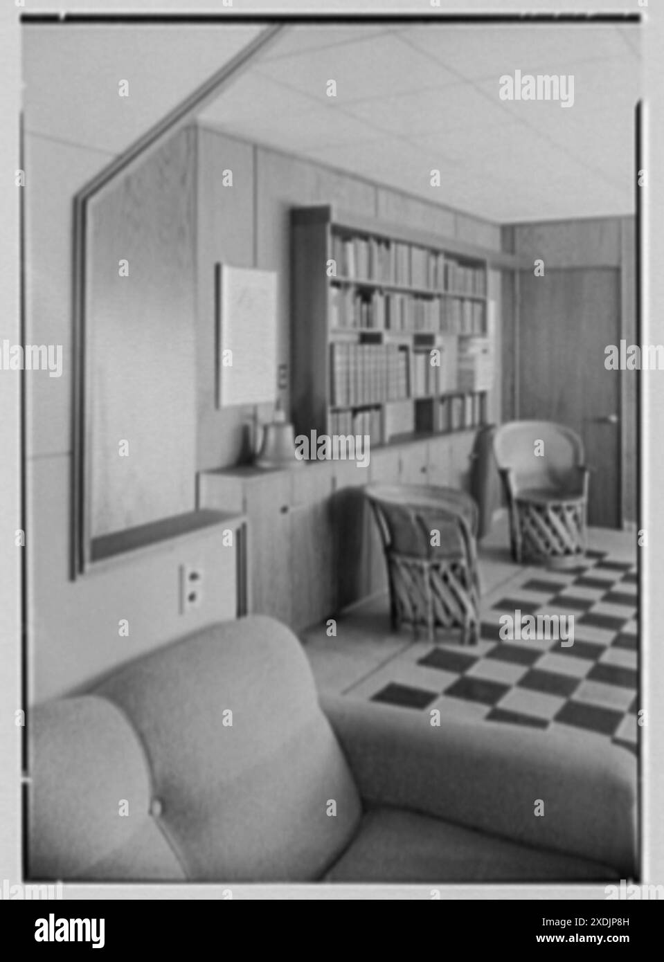 Francis Biddle, residence in Harvey Cedars, New Jersey. Living room, to
