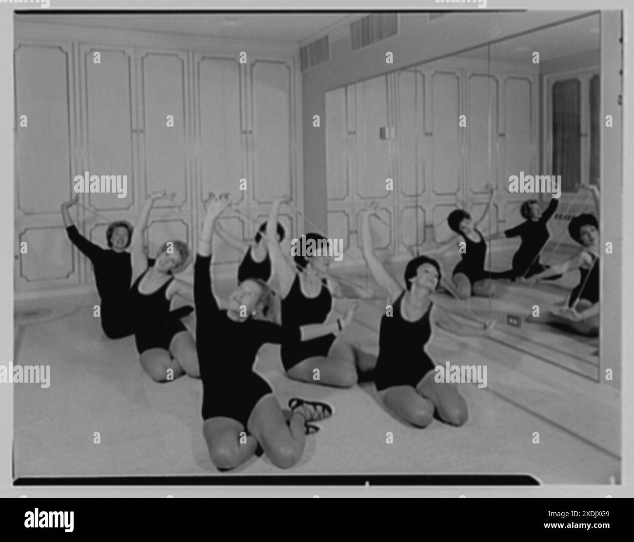 Helena Rubinstein, 655 5th Ave., New York City. Gym class III. Gottscho