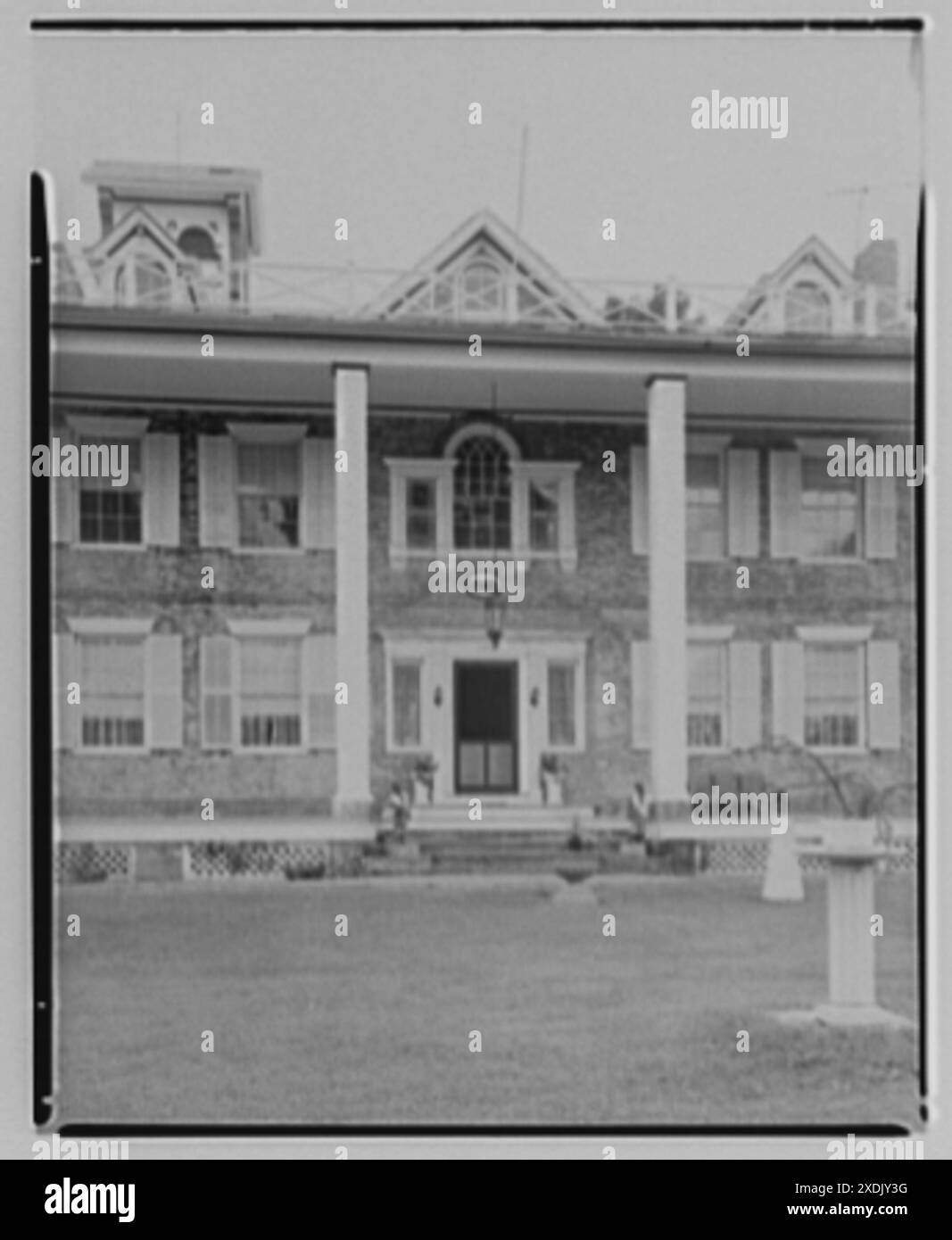 Martin Van Buren, residence in Kinderhook, New York. Entrance from out