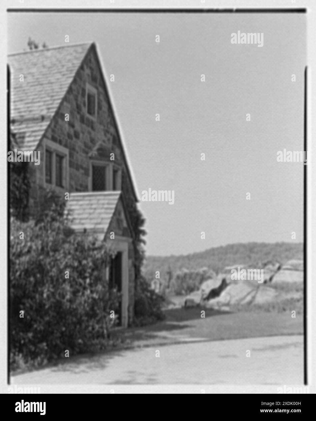 Mr. J.A. Talbot, residence, Smoke Rise, Butler, New Jersey. Entrance ...