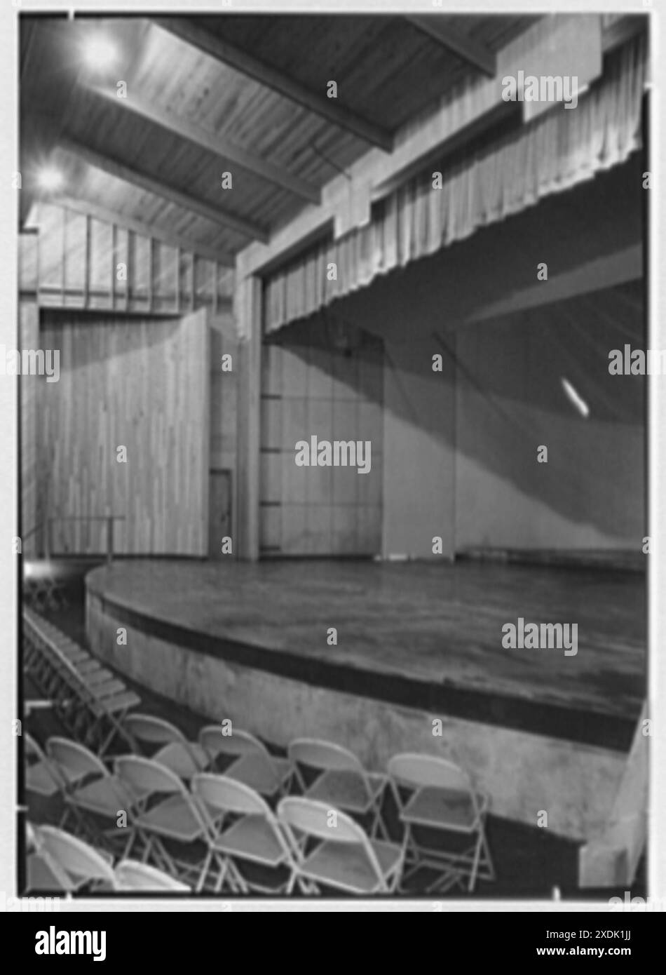 Berkshire Music Center, Lenox, Massachusetts. Opera house, stage detail ...