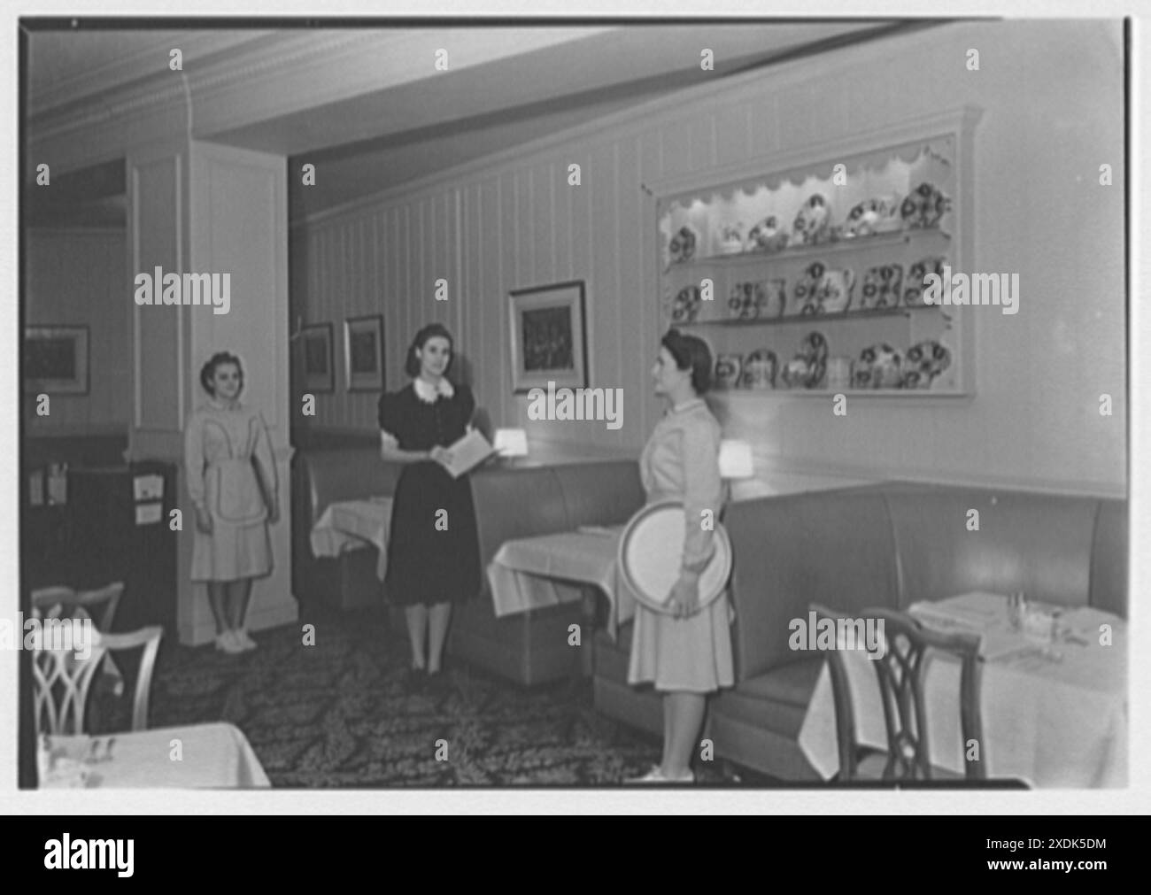 Stouffer's restaurant, E. 42nd St., New York City. London Room, detail ...